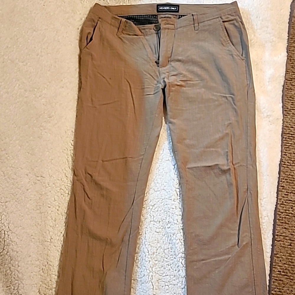 Members Only Tan Pants Men's 34x30